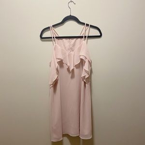 BCBGeneration Polyester Ruffled Dress Small